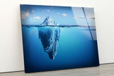 Ocean Iceberg Tempered Glass Wall Art