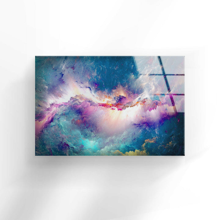 Abstract Alcohol ink Tempered Glass Wall Art - MyPhotoStation