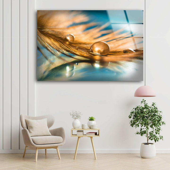 Cool Art Feather Glass Wall Arts