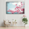 Japanese Red Flower Tempered Glass Wall Art