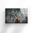 Dear Head Animal Tempered Glass Wall Art