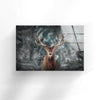 Dear Head Animal Tempered Glass Wall Art