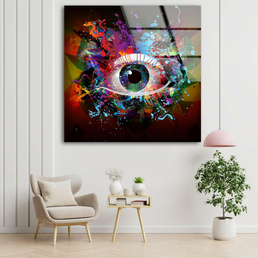 The Colorful Eye Abstract Cool Glass Art & Glass Wall Pictures