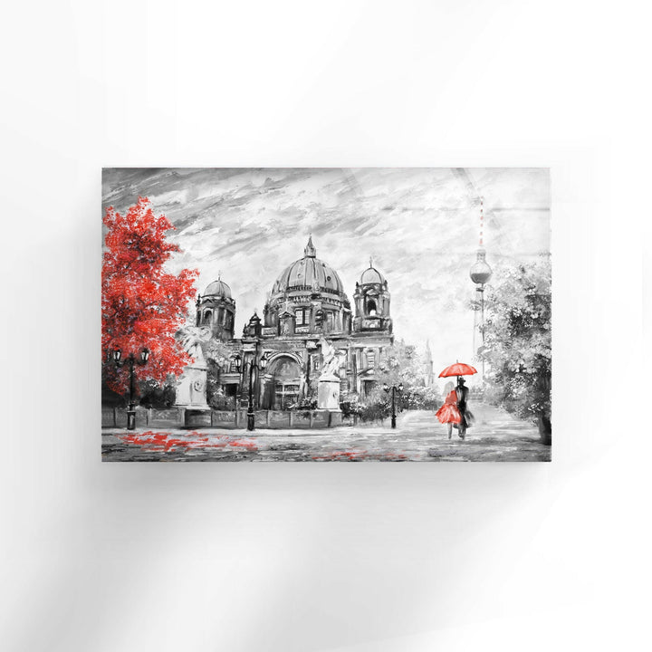 Berlin Street View Glass Wall Art, glass pictures for Wall, glass prints wall art