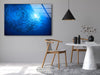 Blue Fish Tempered Glass Wall Art