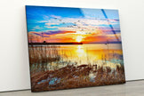 Sunset View Tempered Glass Wall Art