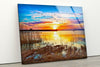 Sunset View Tempered Glass Wall Art