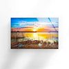 Sunset View Tempered Glass Wall Art