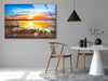 Sunset View Tempered Glass Wall Art