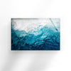 Sea Waves Tempered Glass Wall Art