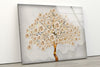 Decorative Floral Tempered Glass Wall Art