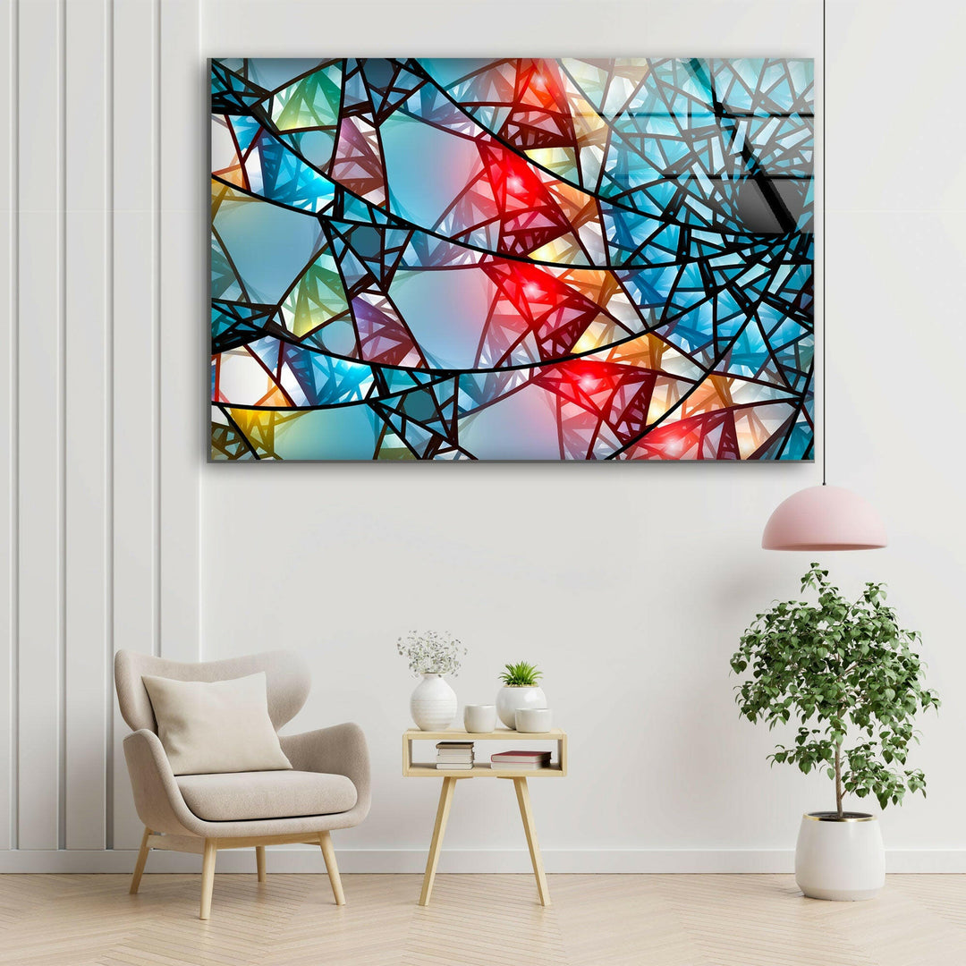 Colorful Mosaic Art Glass Wall Art glass photo prints, glass picture prints
