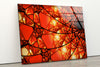 Red Stained Tempered Glass Wall Art