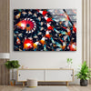 Fractal Abstract Tempered Glass Wall Art