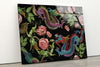 Japanese Dragon Tempered Glass Wall Art