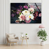 Colorful Flower Tempered Glass Wall Art