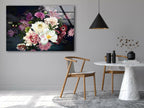 Colorful Flower Tempered Glass Wall Art