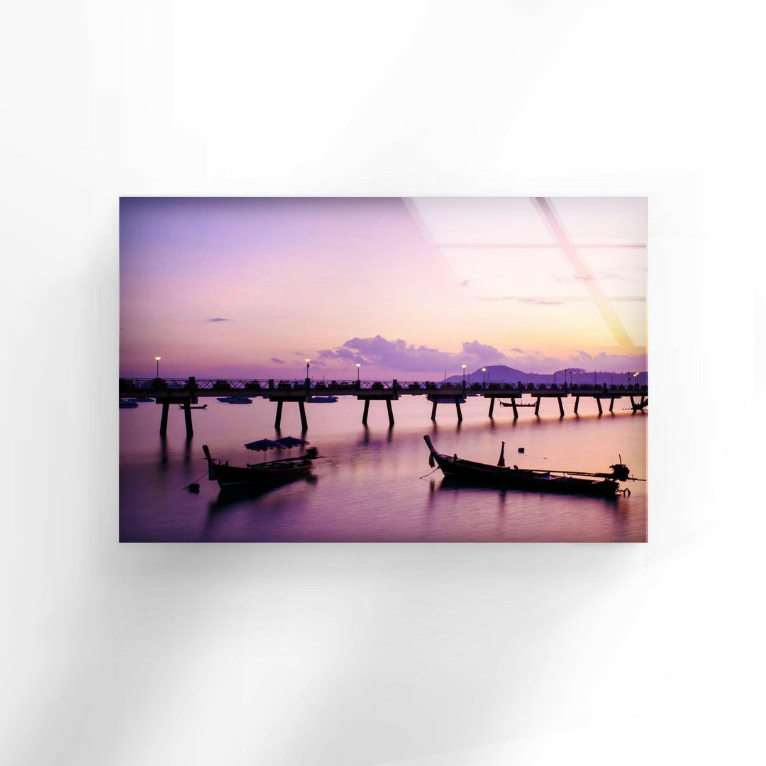 Sunset Reflection on Water – A High-Definition Glass Print
