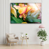 Vivid Floral Tempered Glass Wall Art