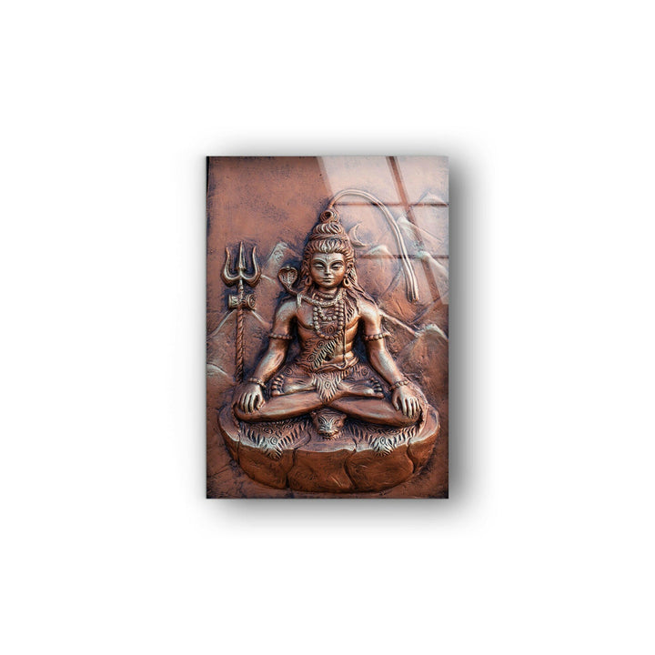 Spiritual Buddha Glass Wall Decor | Glass Art Paintings