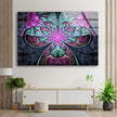 Colorful Fractal Abstract Tempered Glass Wall Art