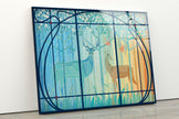 Deer Gazelle Stained Tempered Glass Wall Art