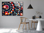 Fractal Abstract Tempered Glass Wall Art