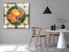 Stained Flower Tempered Glass Wall Art