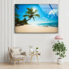 Sea Beach Tempered Glass Wall Art