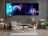 Panoramic Space Galaxy Tempered Glass Wall Art