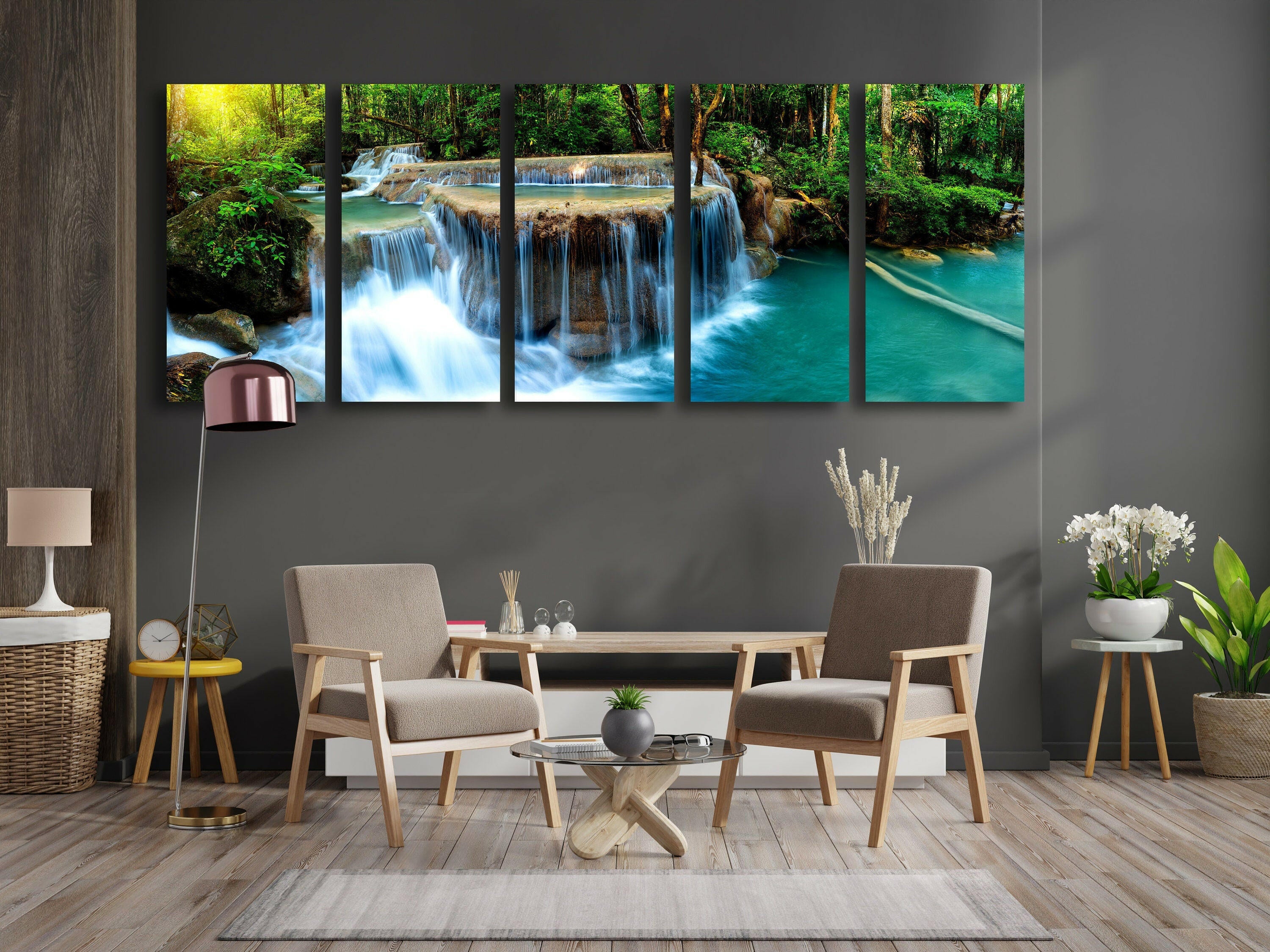 Nature Panoramic Tempered Glass Wall Art
