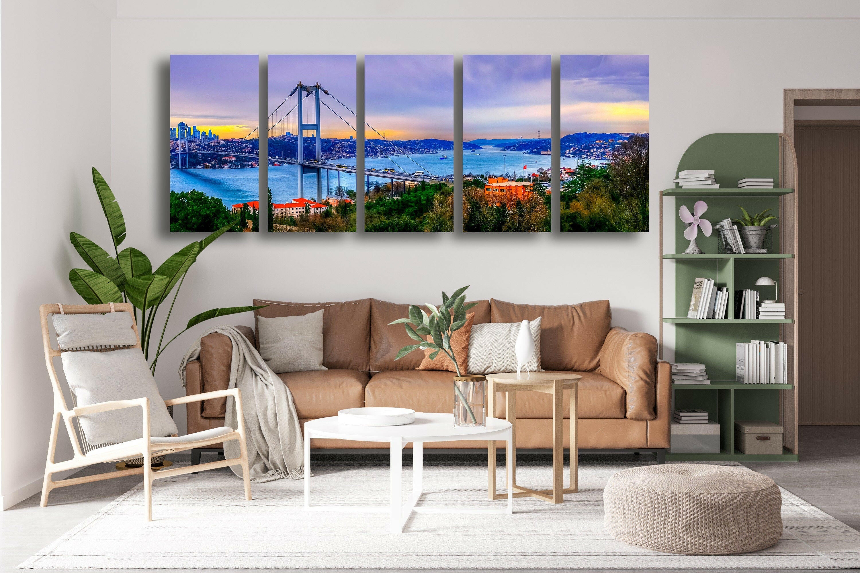 Bridge View Tempered Glass Wall Art