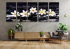 Panoramic Orchid Tempered Glass Wall Art