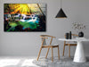 Autumn Landscape in the Forest Tempered Glass Wall Art