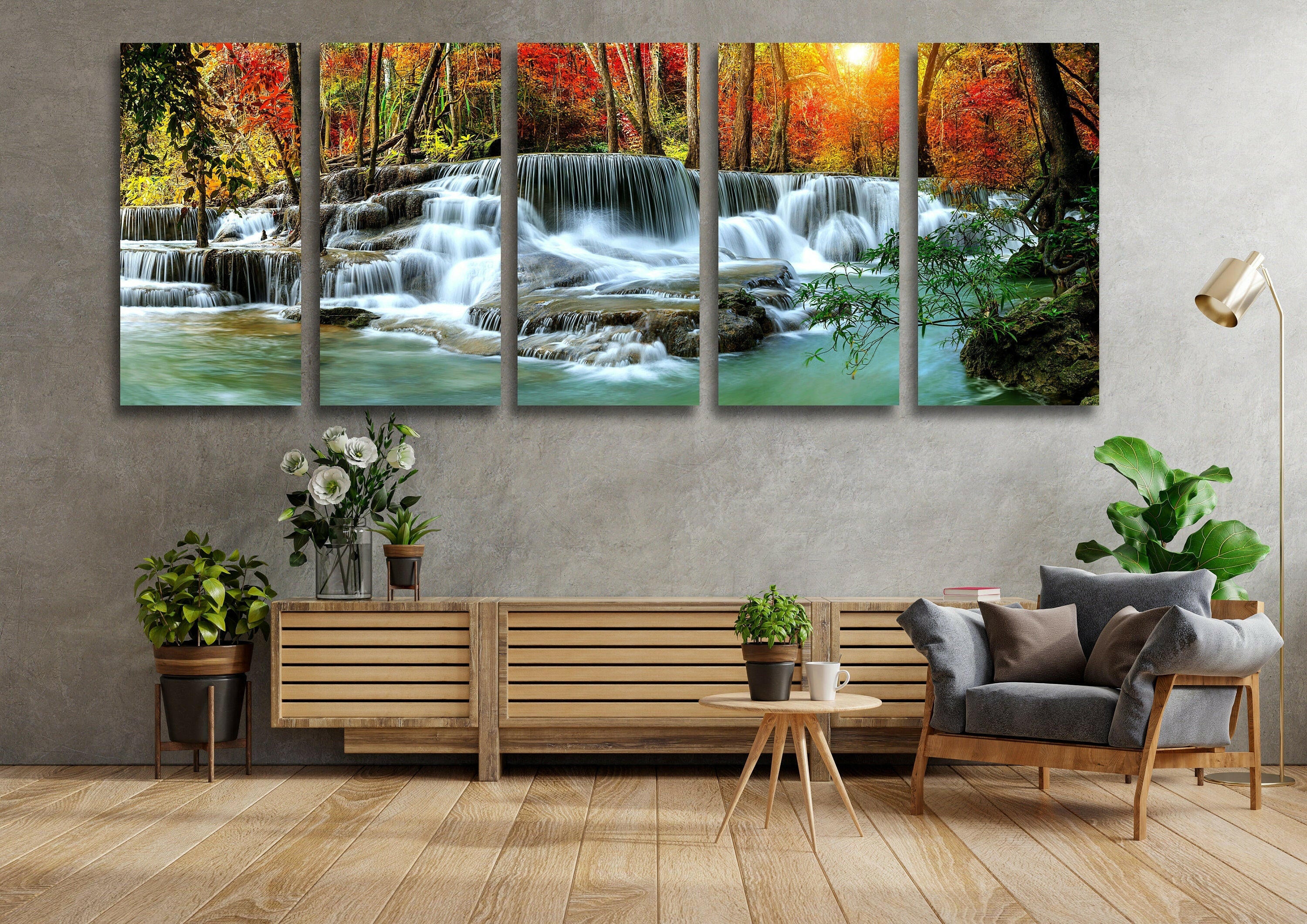 Nature Landscape Tempered Glass Wall Art