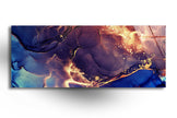 Abstract Marble Tempered Glass Wall Art
