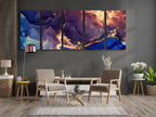 Abstract Marble Tempered Glass Wall Art