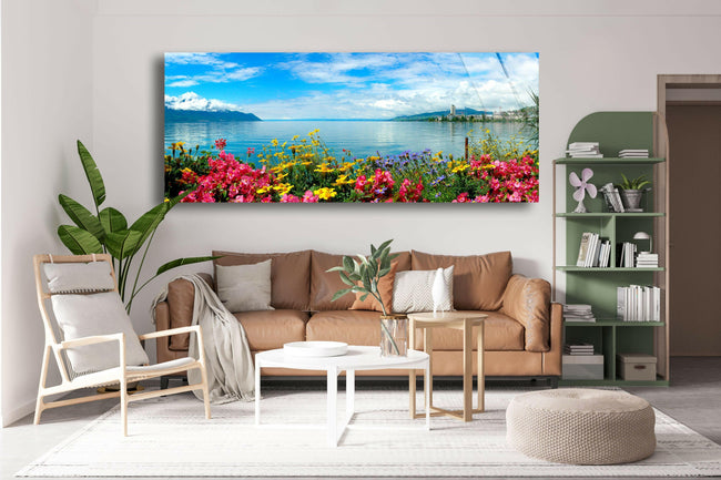 Nature View Tempered Glass Wall Art