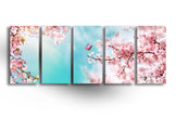 Panoramic Floral Tempered Glass Wall Art