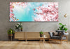 Panoramic Floral Tempered Glass Wall Art