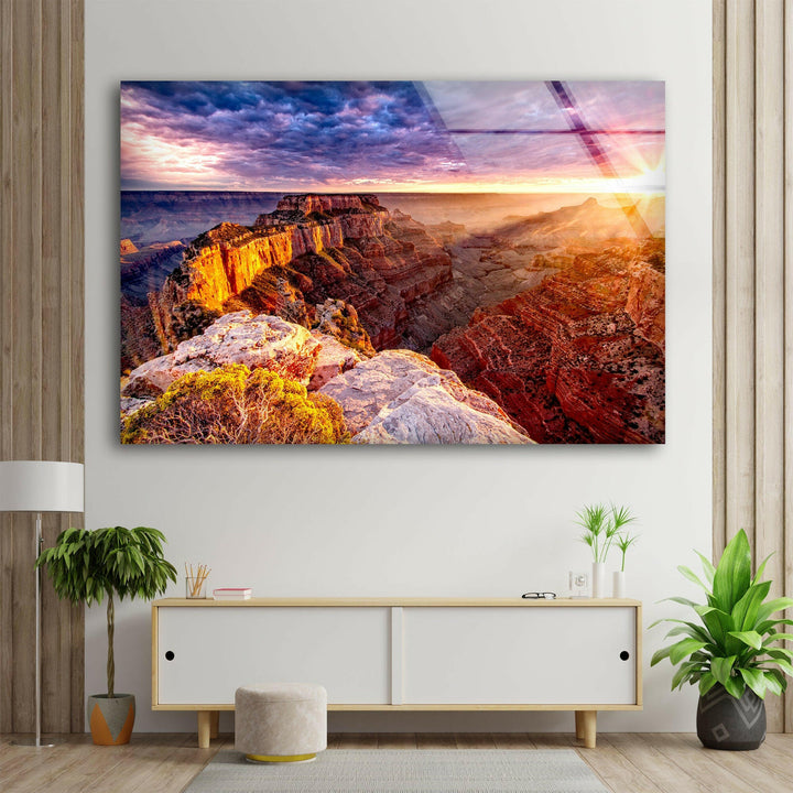 Scenic Canyon Sunset – A High-Definition Landscape Wall Art
