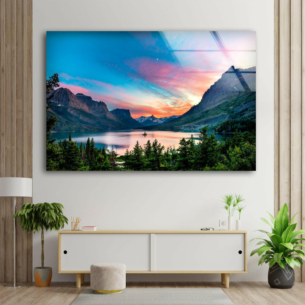 Artistic landscape art blending creativity with breathtaking natural imagery for any decor style

