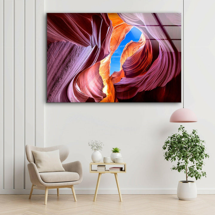 Glaswandkunst im Lower Antelope Grand Canyon