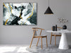 Black Abstract Tempered Glass Wall Art