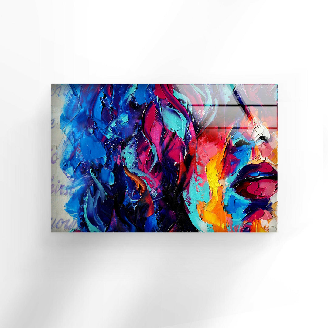 Woman Painting Art Glass Wall Pictures & Cool Art Decor
