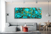 Green Gold Marble Decor Tempered Glass Wall Art