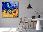 Epoxy Resin and Wood Tempered Glass Wall Art