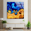 Epoxy Resin and Wood Tempered Glass Wall Art