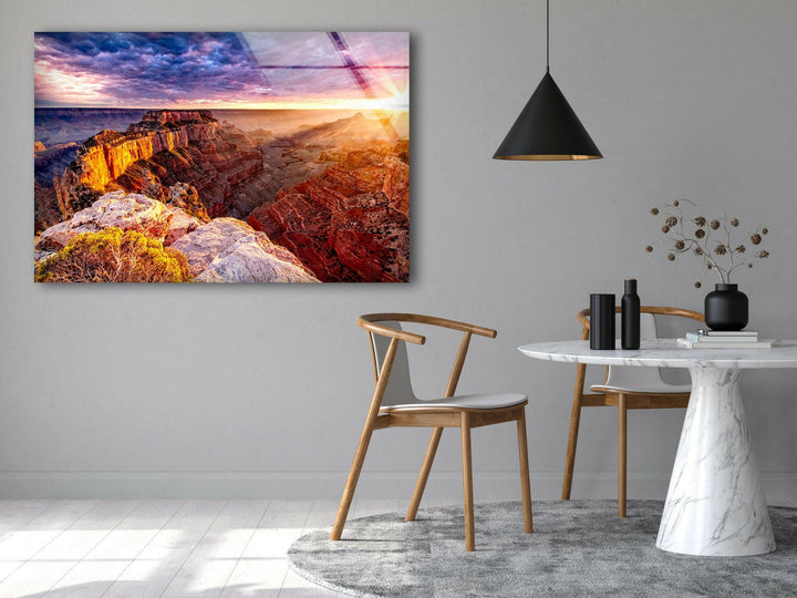 Nature’s Masterpiece: The Grand Canyon at Sunset – A Stunning Wall Art
