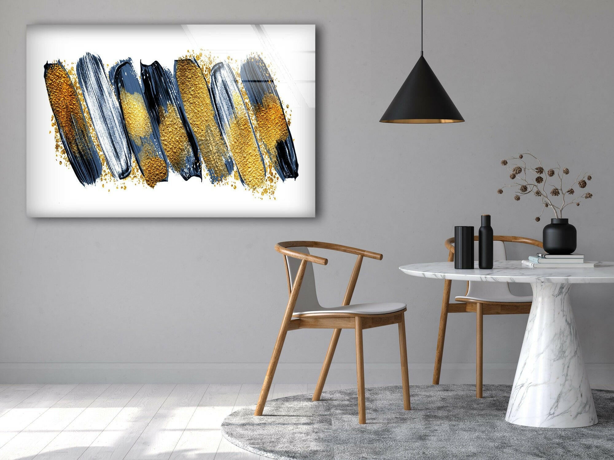 Game of Chess Tempered Glass Wall Art